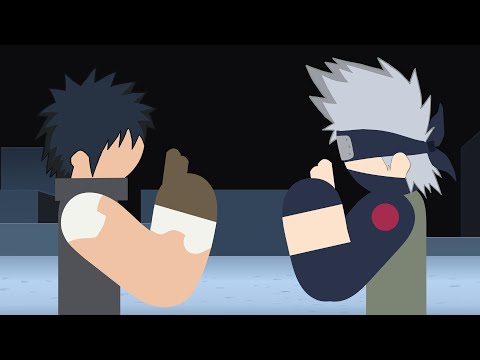 Kakashi VS Obito Stick Fight!!