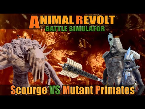 Scourge vs Mutant Primates - Animal Revolt Battle Simulator