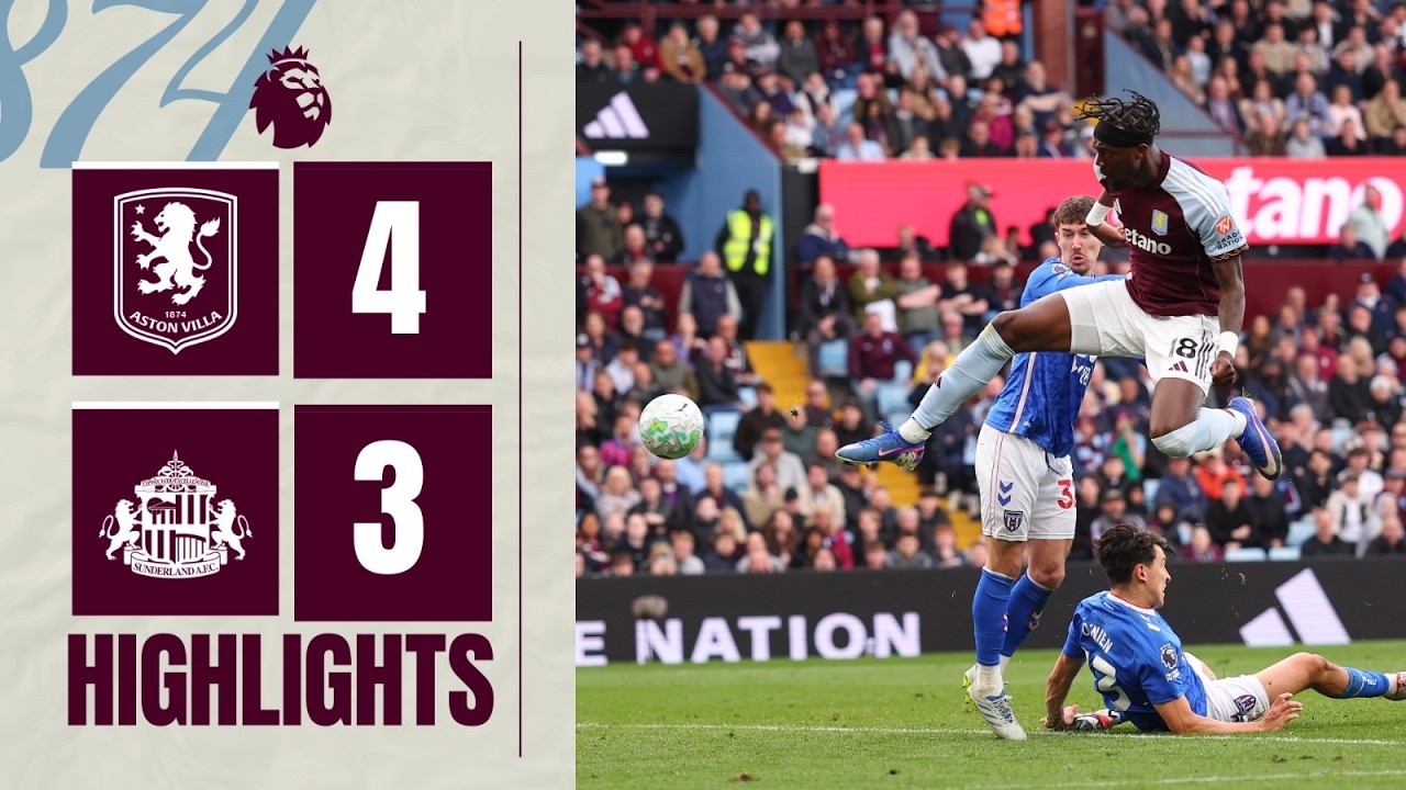 Aston Villa vs Sunderland Highlights