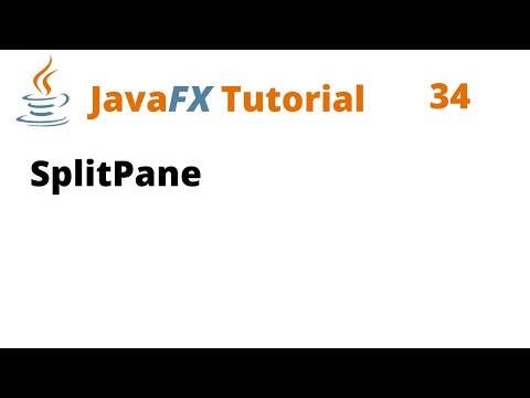 JavaFX Tutorial 34 - SplitPane