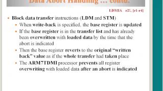Aborts, software Interrupt Instruction, undefined instruction exception