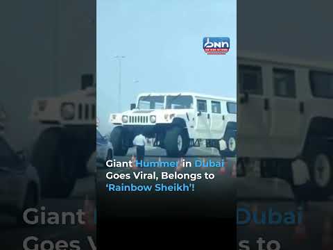 Giant Hummer in Dubai Stuns Internet, Owned by ‘Rainbow Sheikh’
