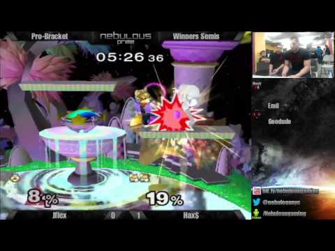 Nebulous Prime Melee #32 Winners Semis - Jflex (Sheik) vs Hax$ (Fox)