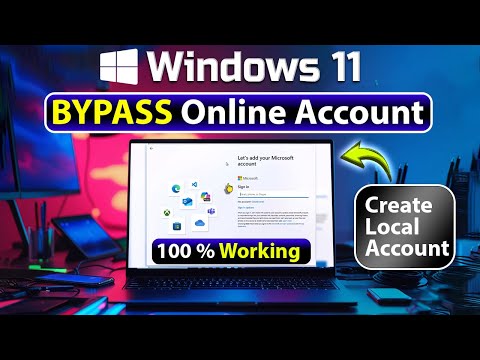 ⬇️ Bypass Microsoft Online Account & Create Local Account on Windows 11