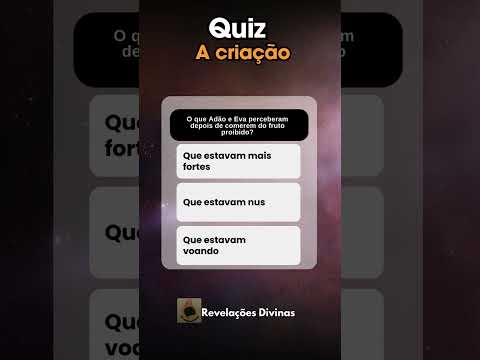 Quiz A criação  #caminhodaluz #esperançadivina #esperançadivina#quiz