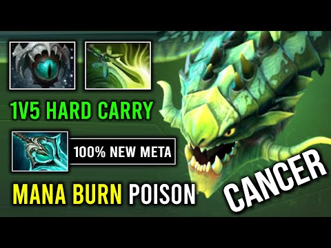 100% Cancer Hero Butterfly Skadi Viper Infinite Slow DPS + Mana Burn Just Stand & Hit Enemy Dota 2
