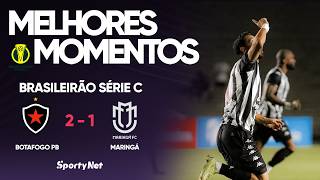 MESMO COM PÊNALTI PERDIDO, NENÊ MARCA 2 E O BOTAFOGO VENCE O MARINGÁ POR 2X1 - MELHORES MOMENTOS