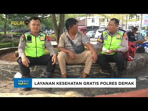 SIDOKKES POLRES DEMAK BERI LAYANAN KESEHATAN GRATIS BAGI MASYARAKAT SELAMA LIBUR NATARU
