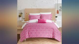 Chic Home 4 Piece Kendall Contemporary Greek Key Embroidered Reversible Queen Duvet review