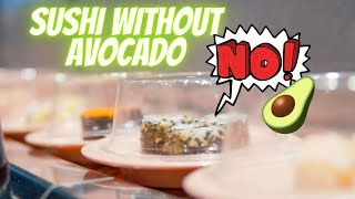 Sushi WITHOUT avocado: these are the rolls you can order