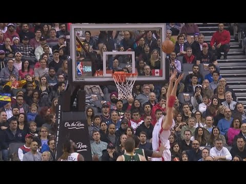 Jonas Valanciunas Rises Up For Alley-Oop Dunk | Bucks vs Raptors | Dec 12, 2016 | 2016-17 NBA Season