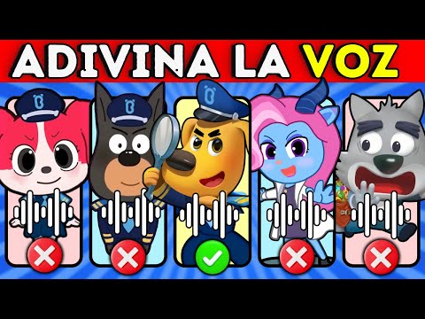 Adivina El Personaje De SHERIFF LABRADOR😀❤️Sheriff👮Papillón❤️Dobby🐶Antel👩‍🔬Adivina La Voz🎶