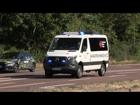 German Red Cross Disaster Relief Command Van responding as Halle fire department spare unit [7.2022]