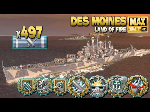 Cruiser Des Moines: Outnumbered - World of Warships