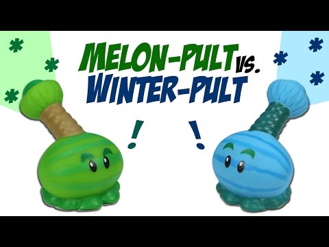 Plants vs. Zombies Melon-Pult VS. Winter Melon-Pult Ball Popper Battle
