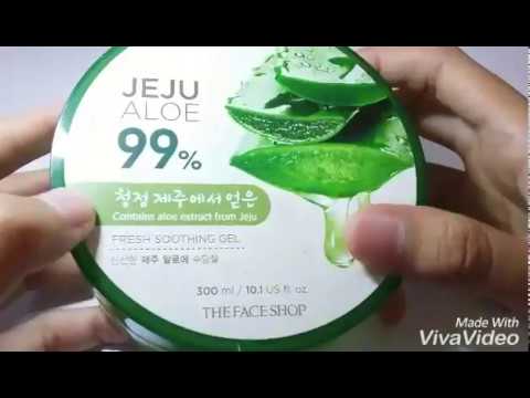 Review The Face Shop Jeju Aloe 99% Fresh Soothing gel