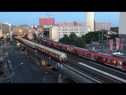 Zeitraffer Berlin Alexanderplatz S-Bahn