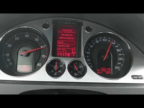 Volkswagen Passat B6 3.2 V6 FSI DSG 4Motion acceleration 0-180 km/h