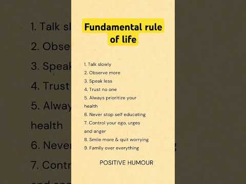 Life's Most IMPORTANT Rules You Should Know ❓