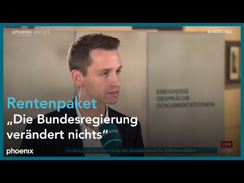bundestagsgespräch mit Andreas Audretsch zur Rentenpolitik am 28.11.25