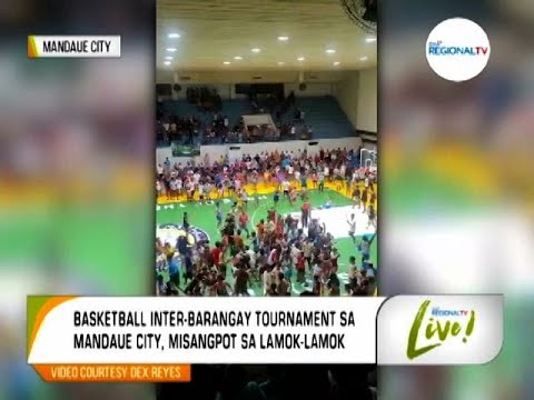 GMA Regional TV Live: Basketball Game Sa Inter-Barangay Tournament sa Mandaue City, Nagkagubot