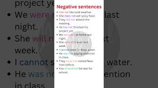 10 Negative Sentences in English | Learn How to Form Negatives Correctly! 🚫📚