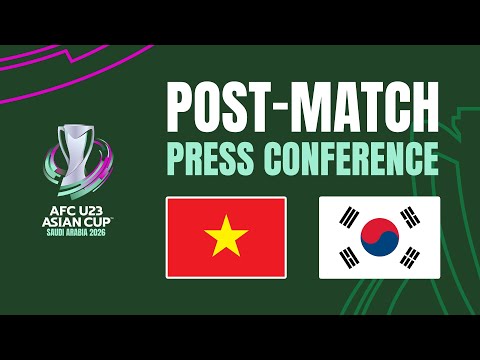 Post-Match Press Conference | Vietnam vs Korea Republic 🎙️ | AFC U23 Asian Cup™ - 3rd Place Play-Off