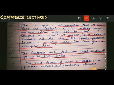 misconceptions and realities related to business idea class 11 entrepreneurship development notes