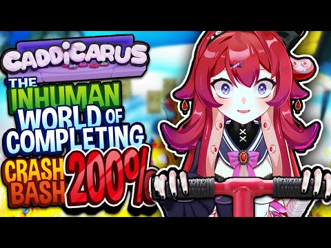 CRASH BASH 200% BROKE HIM (and my brain...) | Caddicarus Reaction