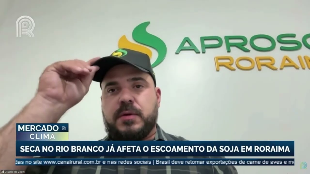 Seca histórica em Roraima compromete 42% da produção de soja e afeta logística do estado
