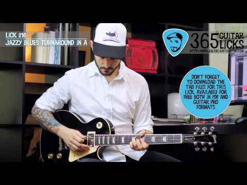 Lick 216/365 - Jazzy Blues Turnaround in A | 365 Guitar Licks Project