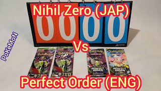 Booster Battle PoKeMoN TCG Nihil Zero (JAP) vs Perfect Order (ENG)