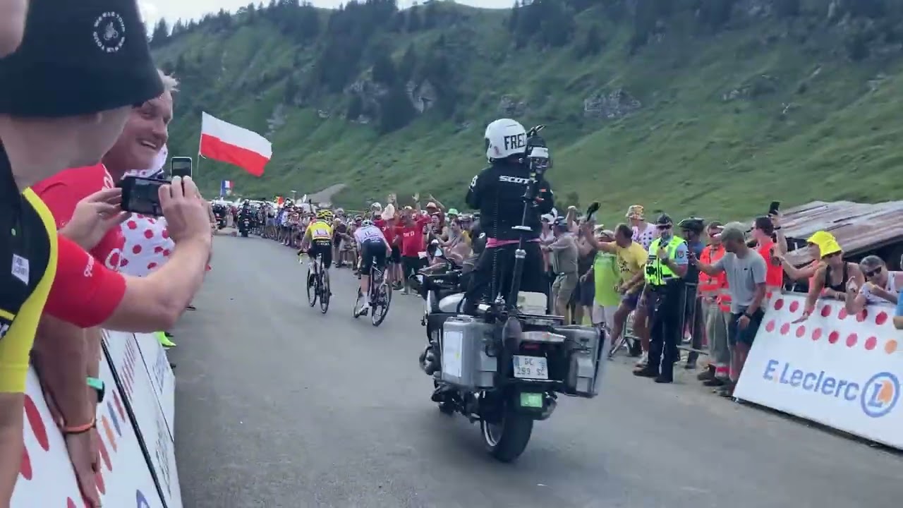 Tour de France moment - Col de Joux Plane - Tadej attacking Jonas