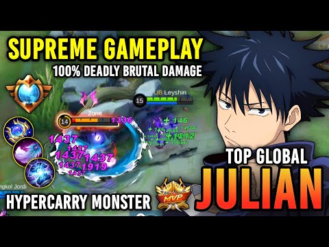 Julian Best Build 2023!! Top Global Julian 10k+ Hero Power - Supreme Julian Gameplay - Mlbb