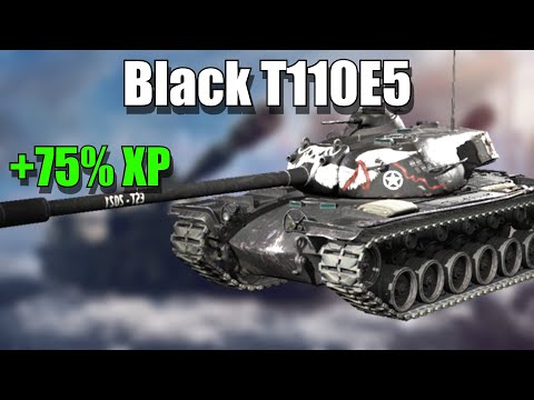 The Black T110E5: 75% XP Bonus: World of Tanks Console