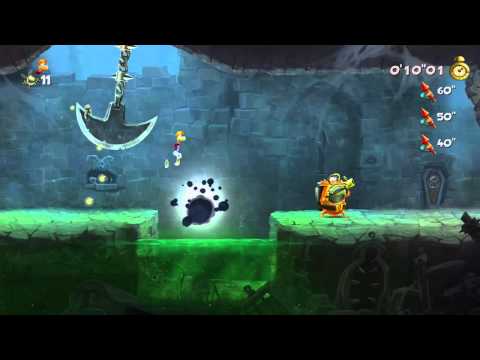 Rayman Legends Playthrough Part 45: Teensies In Trouble - Creepy Caslte [Invaded - 100%]