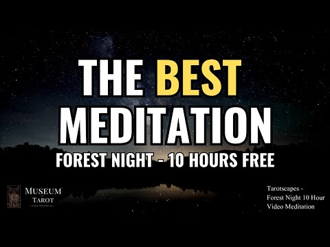 Tarotscapes - Forest Night 10hr Binaural Meditation - Anxiety Relief, Relaxation, Lucid Dreams, OBE