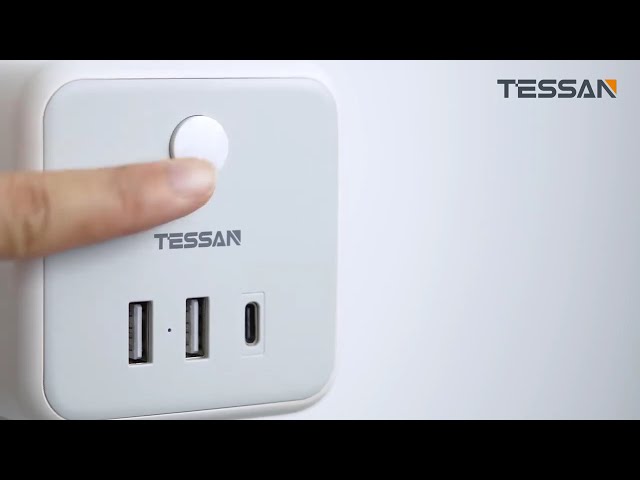 Vídeo relacionado con TESSAN Ladron Enchufes con USB C, 6 en 1 Cubo Cargador Ladrón Enchufes, Triple Multiple con 3 USB, Multiple Pared con Interruptor, Regleta Pared Compatible con Phone, Pad, Hogar Oficina