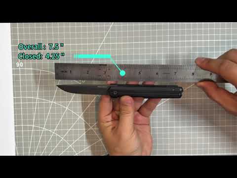 Gambar Maxbuilt 18 cm Pisau Lipat Multifungsi - Hitam