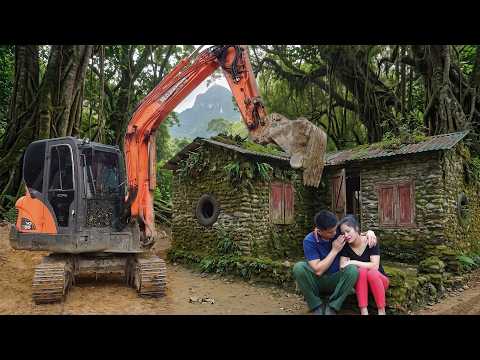 120-Days Young Couple Built Their Stone House from Scratch, After Storm Destroyed The Bamboo House