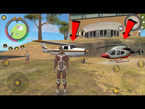 Rope Hero 3 - (Rope Hero Find Airplane Secret Island) - Airplane on LightHouse - Android Gameplay HD