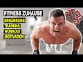 So geht FITNESS ZUHAUSE richtig! | Training, Ernährung und Workout mit Trainingsplan