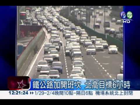 春節返鄉疏運 北高預計6小時!