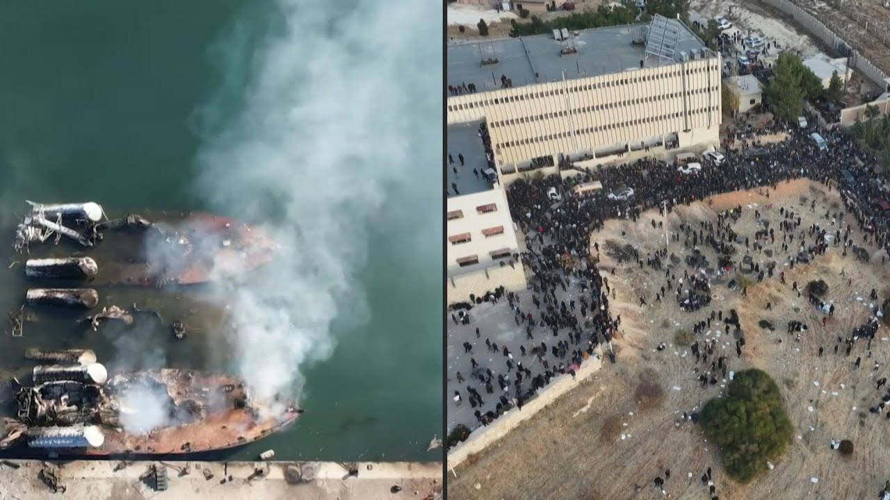 Israel atacou mais de 300 alvos na Síria desde domingo; milhares buscam parentes em prisão | AFP
