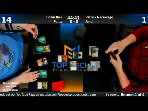Modern w/ Commentary 3/27/18: Collin Rice (Ponza) vs. Justin Gebing (Jund) Rematch