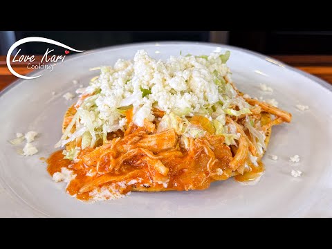 Tostadas de Tinga de Pollo Receta Spicy Shredded Chicken Tostada Recipe