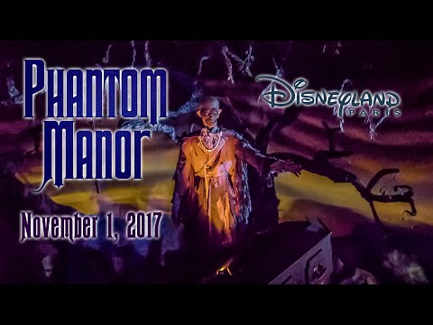 Phantom Manor On Ride Low Light HD POV Disneyland Paris 2017 11 01