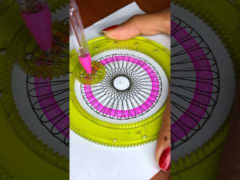 Hypnotic Spirograph Art ✨ #OddlySatisfying #Art #shorts