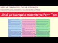 NECTA Matokeo Ya Kidato Cha Pili 2025 2026 Form Two Results Matokeo Ya Form Two 2025 2026