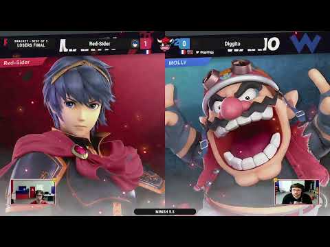 MINISH 5.5 SSBU - Red Sider (Marth) VS Diggito (Steve, Wario) - Loser Final